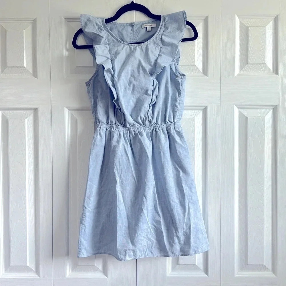 Madewell Bellflower Ruffle Dress Sz 0 - Picture 4 of 6